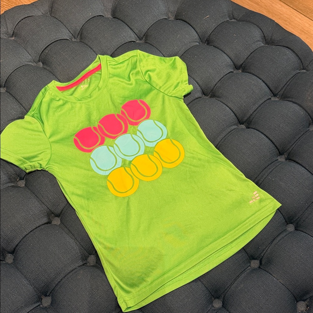 BCG Bright Green Kids Tee with Colorful Circles (LR)
